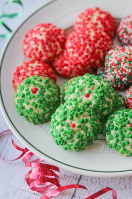 Christmas Sprinkle Cookies