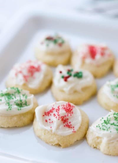 Cream Cheese Meltaway Cookies.