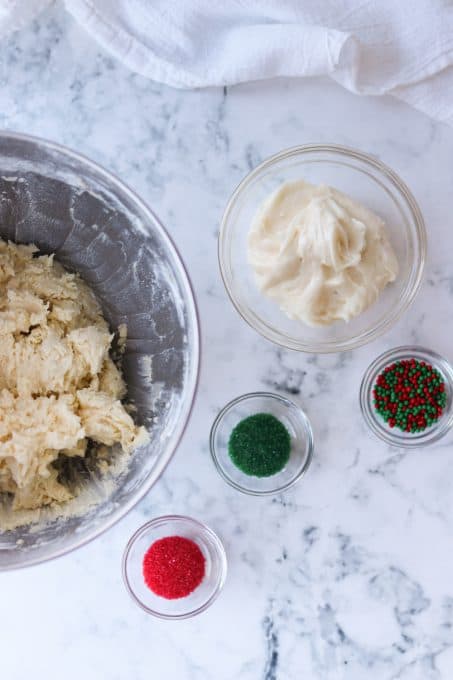 Process for cookies with cream cheese.