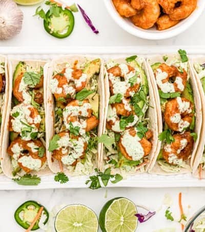 Fast and easy Shrimp Tacos.