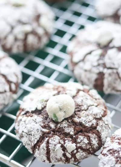 Chocolate Crinkle Cookies with wasabi.