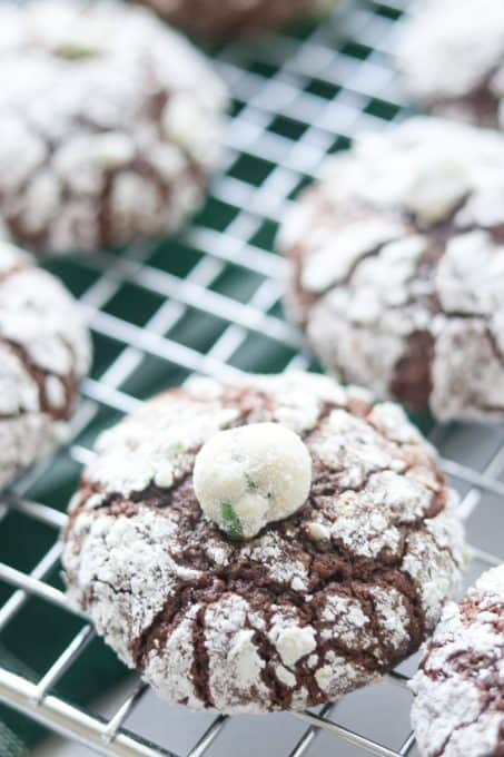 Chocolate Crinkle Cookies with wasabi.