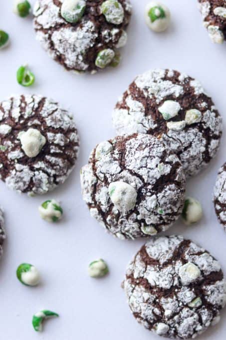 Chocolate Crinkle Wasabi Cookies