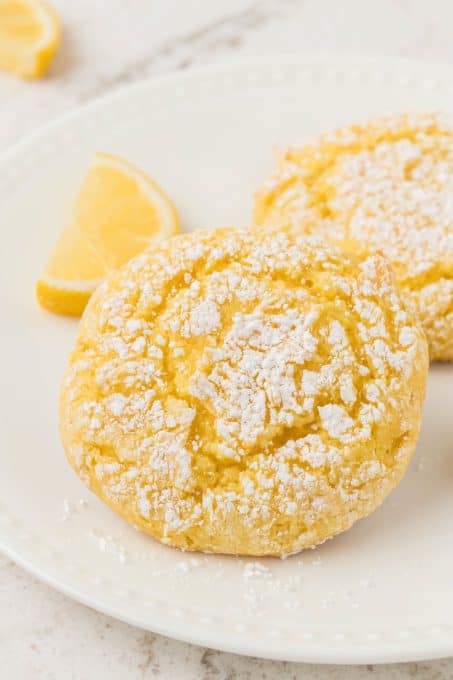 Lemon Cake Mix Cookies