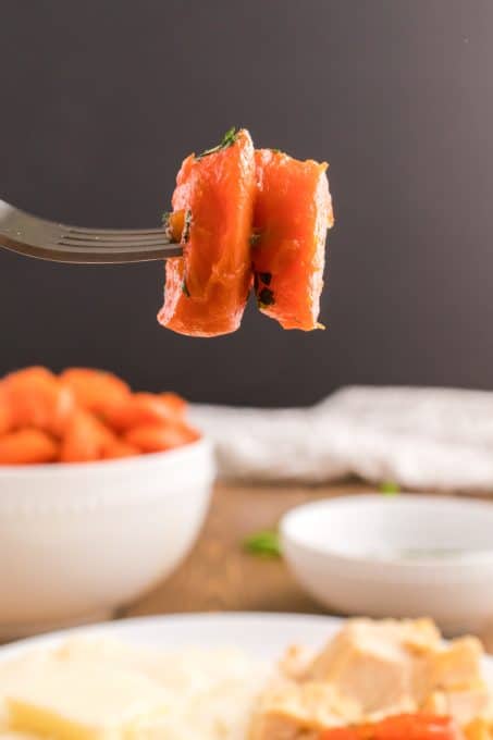 Carrots with brown sugar and butter