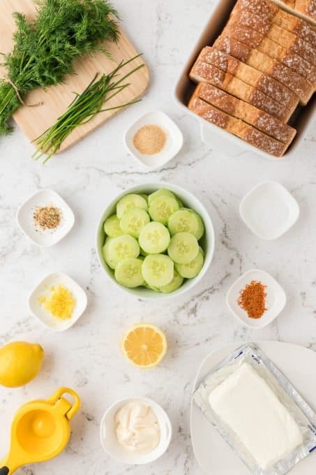 Cucumber Sandwich Ingredients