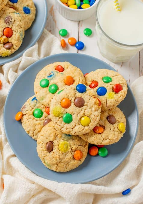 Brown Butter Peanut M&M Cookies • Sunday Table