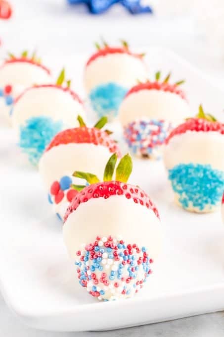 Red, White, and Blue Strawberries