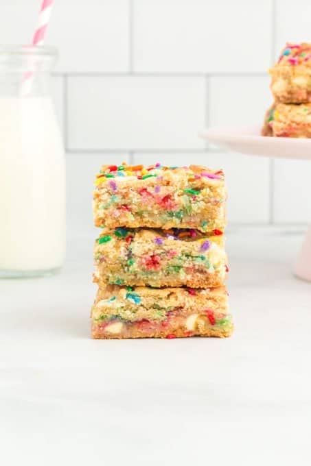 Gooey Bars with Sprinkles