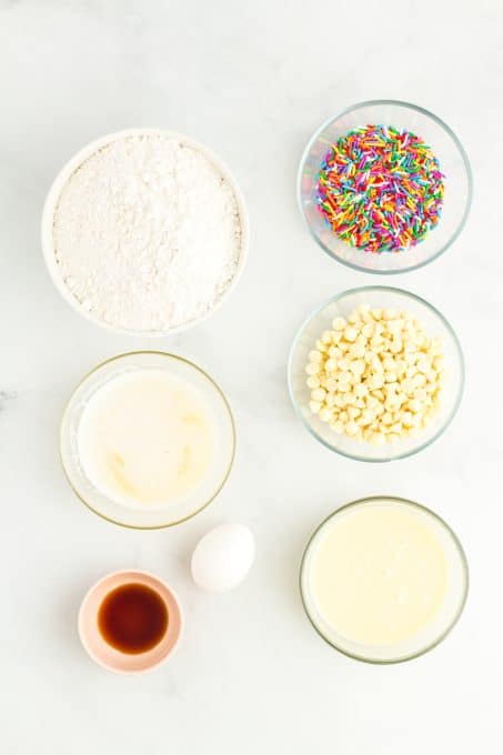 Ingredients for Ooey Gooey Bars