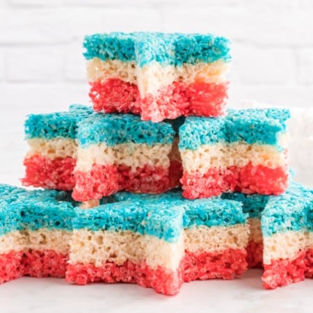 Patriotic Rice Krispies Treats Stars