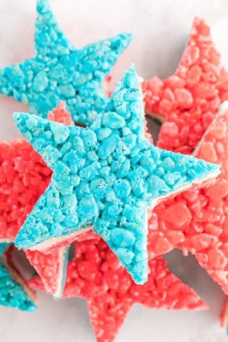 Patriotic Rice Krispies Treats Stars