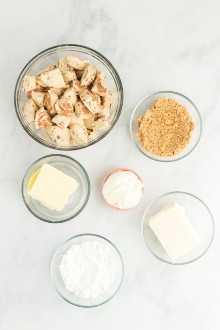 Ingredients for Cinnamon Roll Cake.