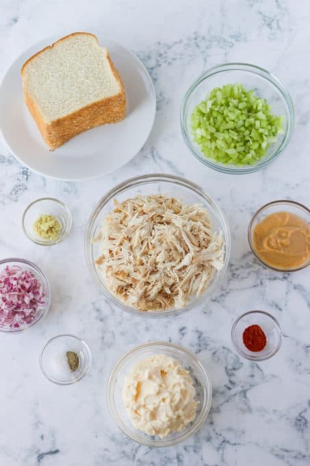 Ingredients for Miso Chicken Salad