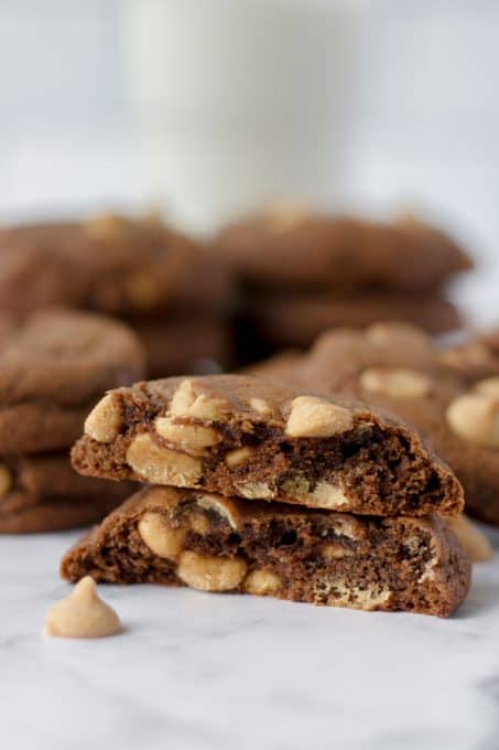 Chocolate PB Chip Cookies.