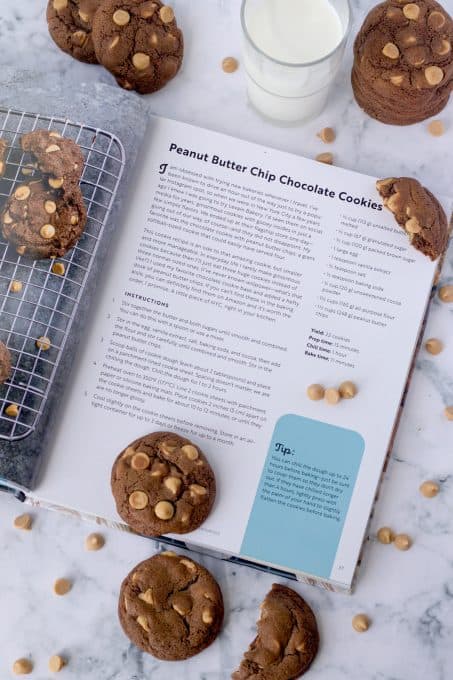 Peanut Butter Chip Chocolate Cookies from Crazy for Cookies, Brownies, & Bars Cookbook by Dorothy Kern.