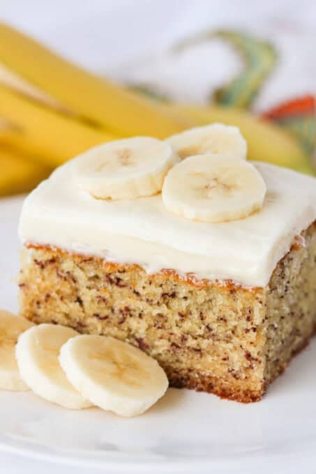 Easy Banana Cake with Cream Cheese Frosting