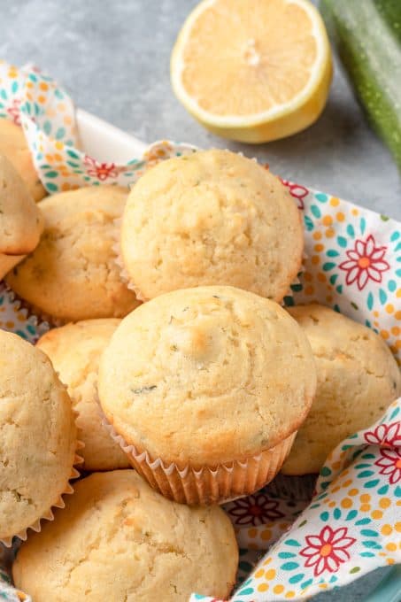 Lemon Muffins with zucchini.