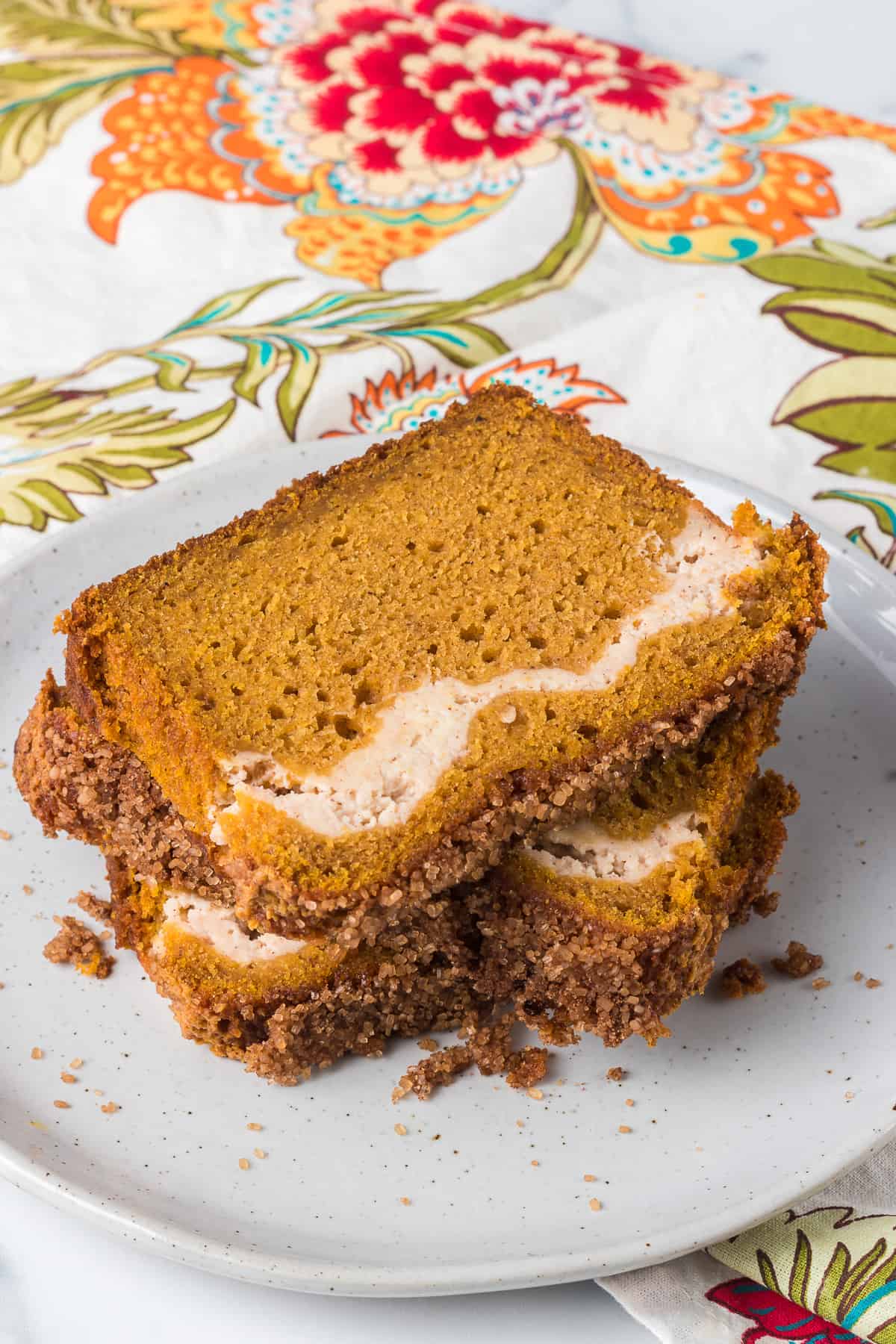 Pumpkin Cream Cheese Bread {Quick Bread } 365 Days of Baking