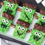 Frankenstein Rice Krispie Treats