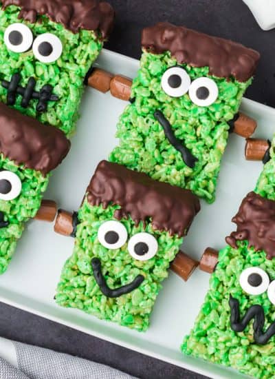 Frankenstein Rice Krispie Treats