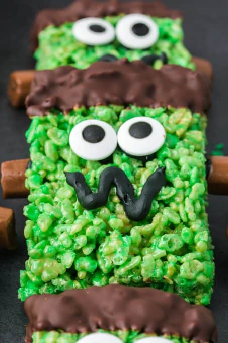 Frankenstein Rice Krispie Treats