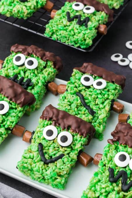 Green Monster Rice Krispie Treats