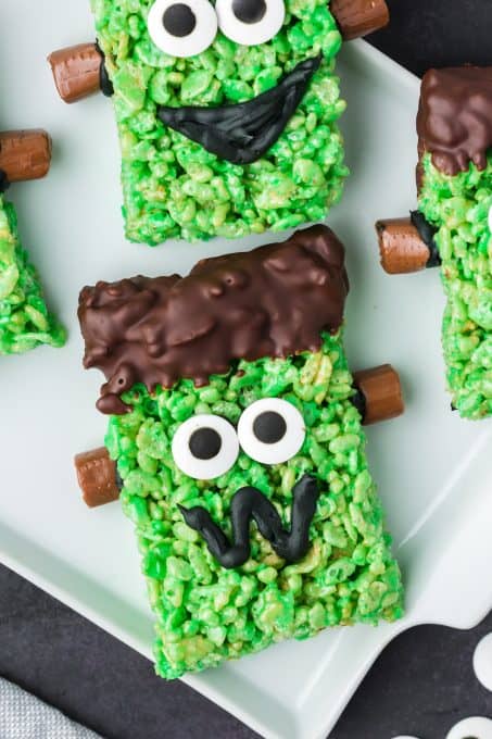 Monster Halloween Rice Krispie Treats