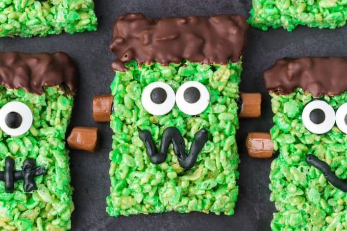 Monster Rice Krispie Treats {Dye-Free Recipe} - FeelGoodFoodie