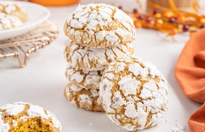 Pumpkin Crinkle Cookies