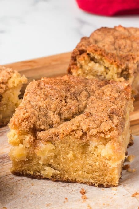 Apple Cake with a crumb topping.