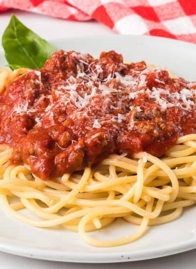 Easy Meat Sauce for pasta and lasagna.