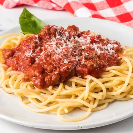 Easy Meat Sauce for pasta and lasagna.