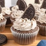 Homemade Chocolate Oreo Cupcakes