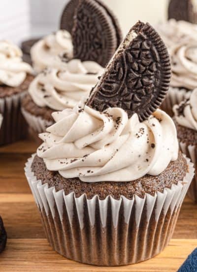 Homemade Chocolate Oreo Cupcakes