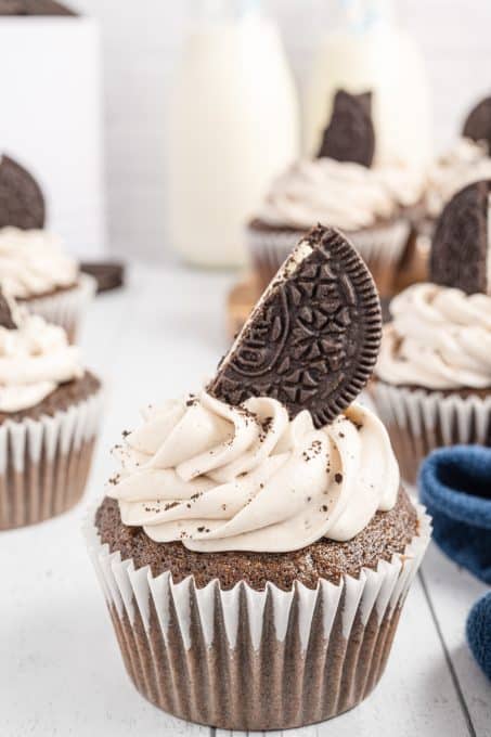 Homemade Chocolate Oreo Cupcakes