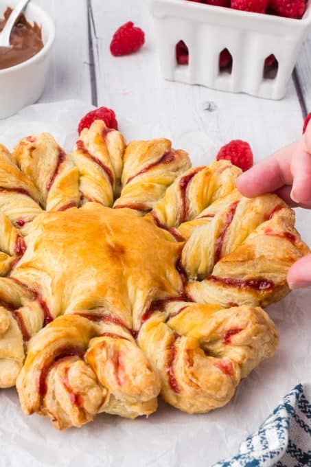 A pull apart star bread.