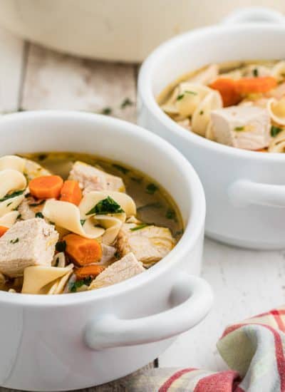 Homemade Leftover Turkey Soup