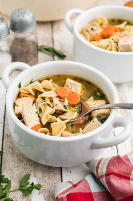 Homemade Leftover Turkey Soup