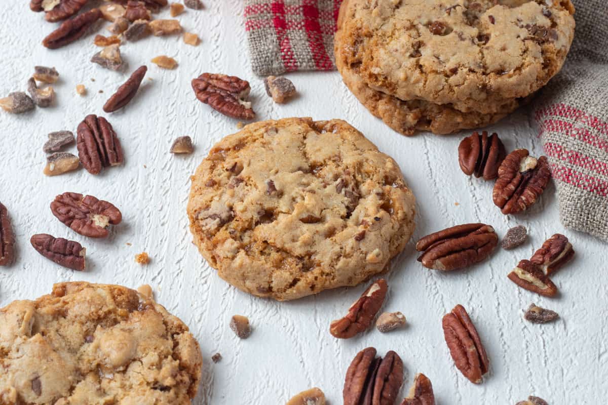 Bourbon Toffee Cookies