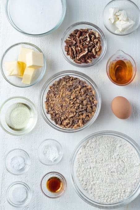 Ingredients for Bourbon cookies.