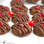 Chocolate Cherry Thumbprints