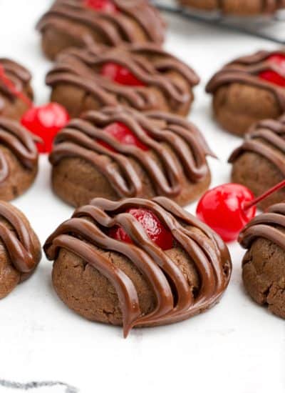 Chocolate Cherry Thumbprints