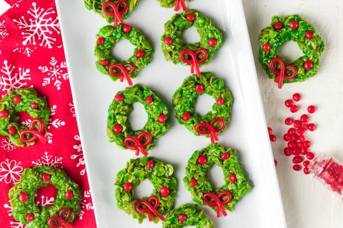 Cornflake Wreath Christmas Cookies Recipe