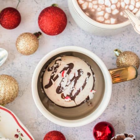 Peppermint Mocha Hot Chocolate Bombs