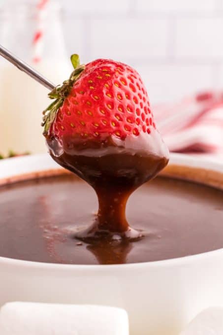 The best and easiest chocolate fondue.