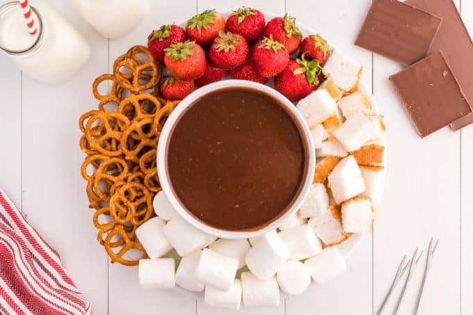 Fondue made of Chocolate