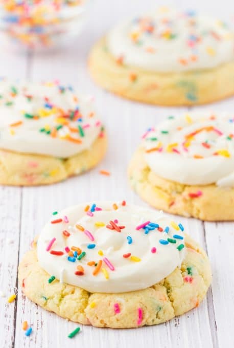 Funfetti Cookies with Frosting