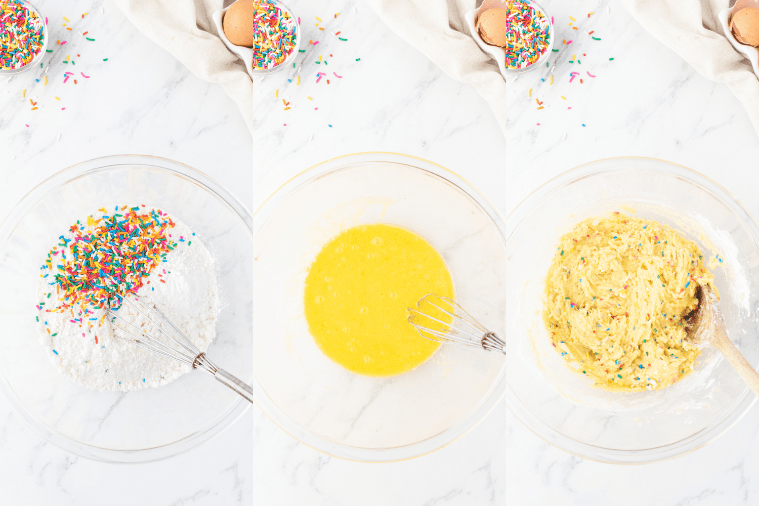 Process photos for Birthday Cookies.