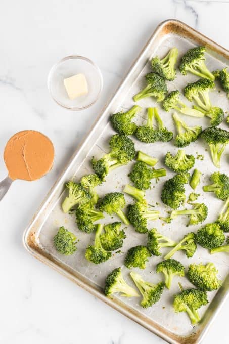 Ingredients for Peanut Butter Broccoli.